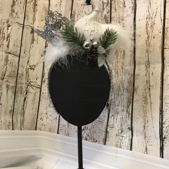 Christmas White Swan Headband, White Christmas Headpiece, Princess Tiara - Picture 10 of 16